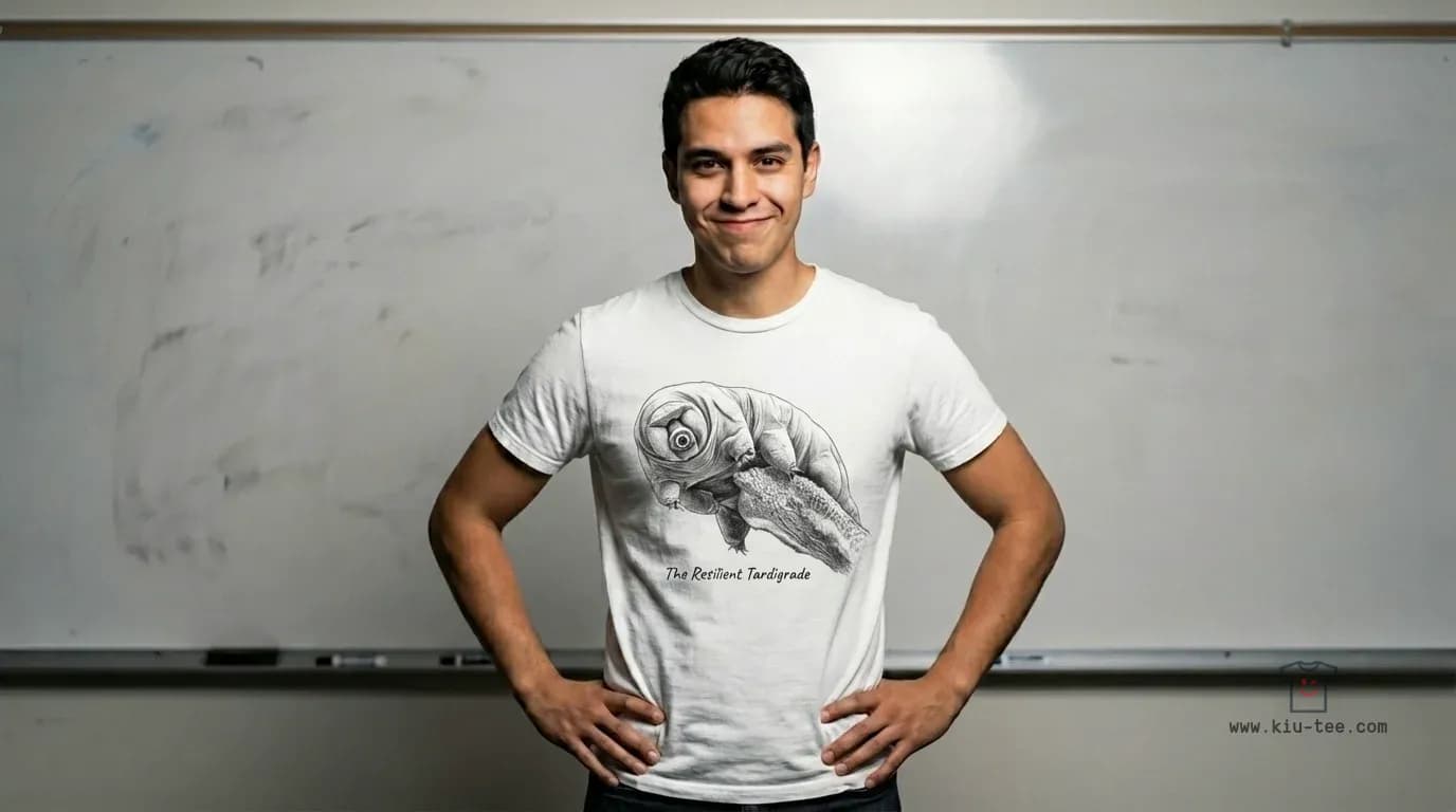 El Indestructible Tardígrado playera blanca XL